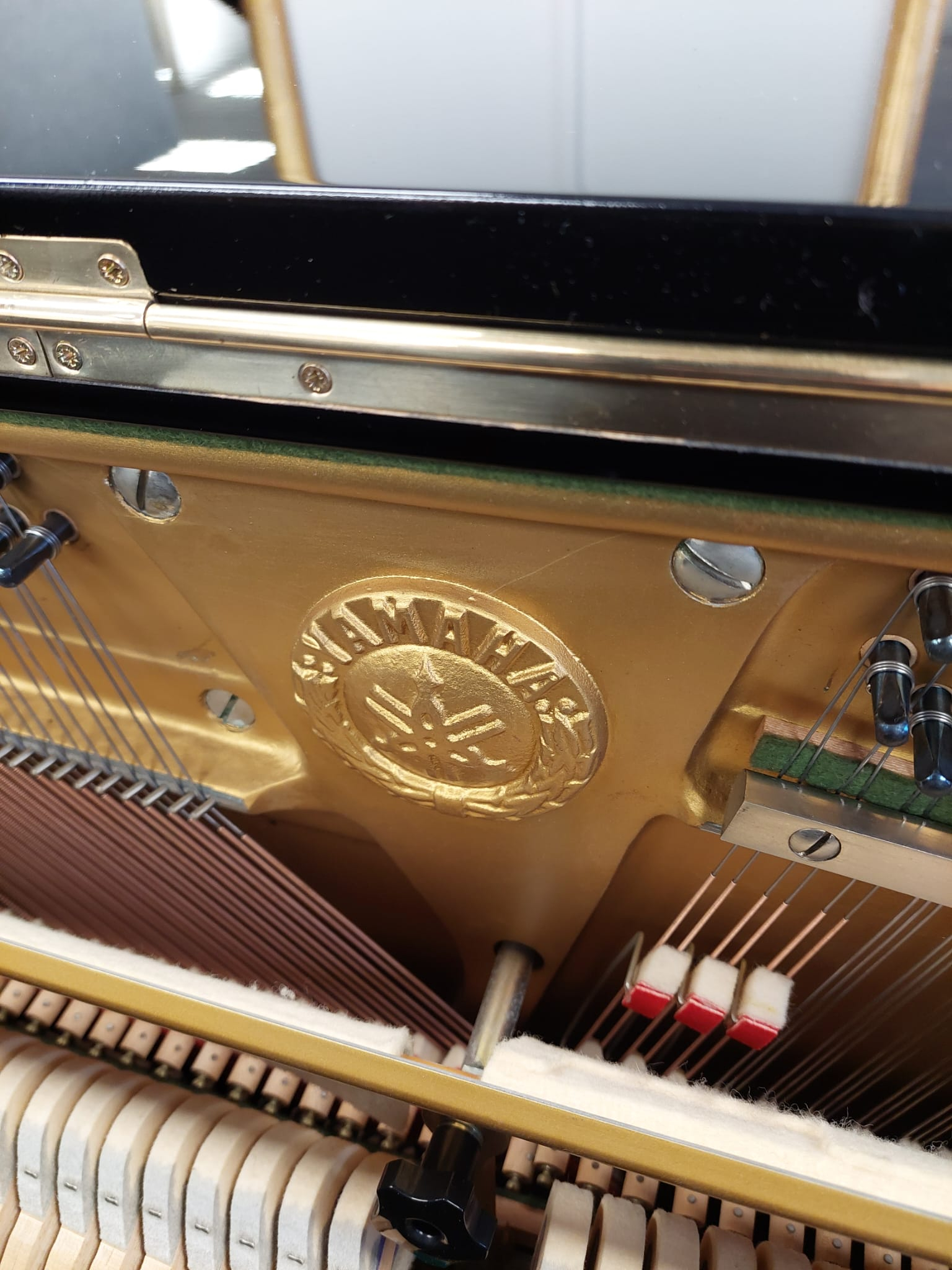 Yamaha U3G Upright piano detail photo 7 - Roberts Pianos