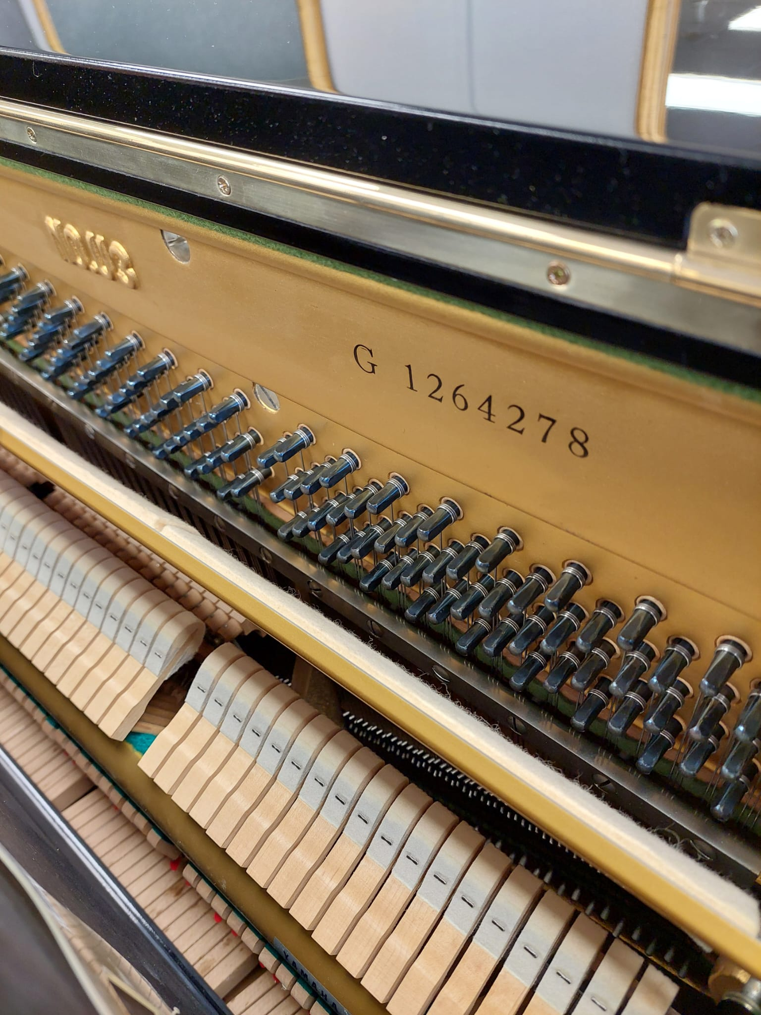 Yamaha U3G Upright piano detail photo 8 - Roberts Pianos