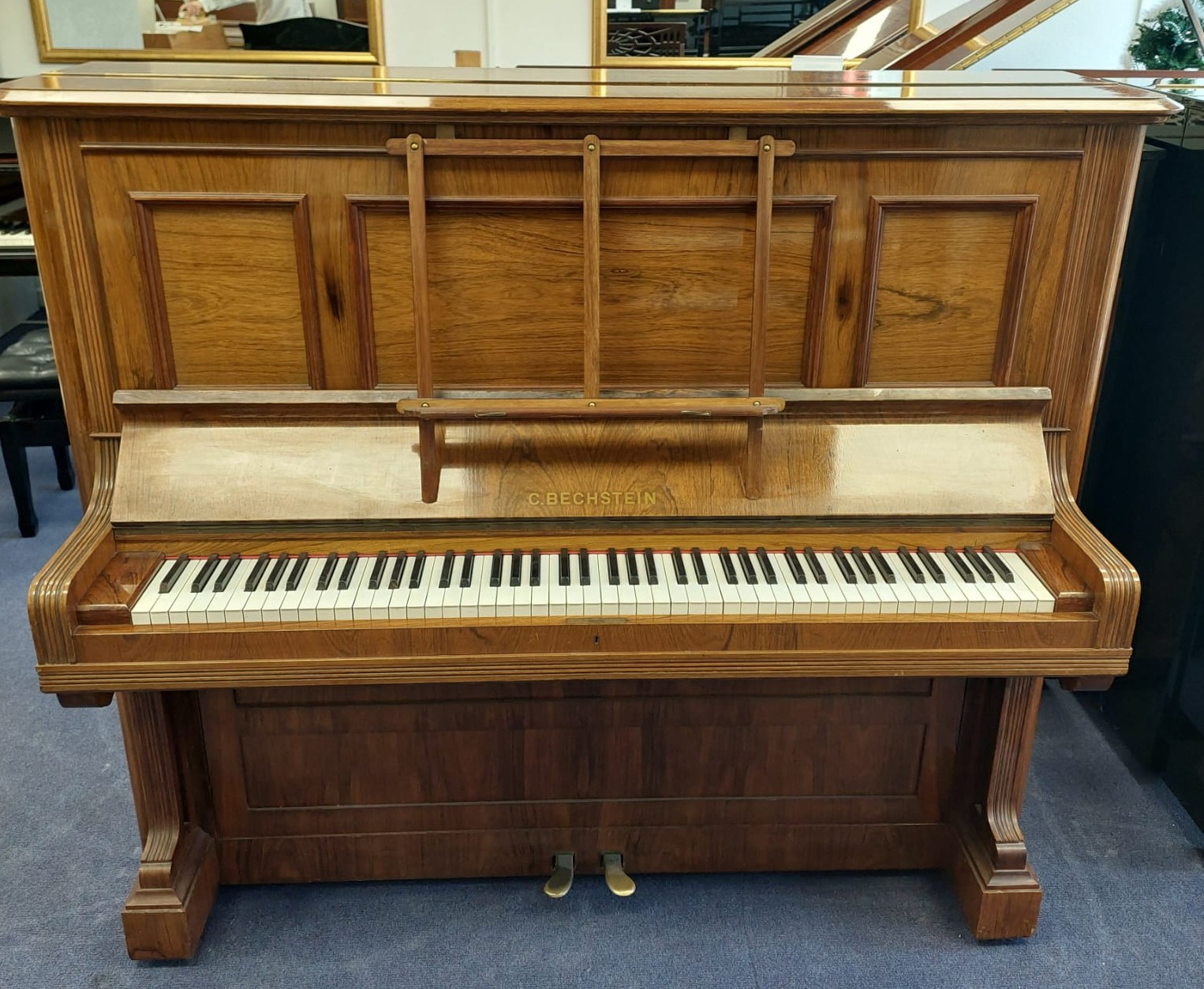 Bechstein Model II Upright piano detail photo 11 - Roberts Pianos